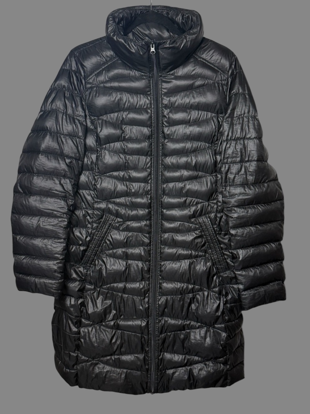 A.N.A  Packable Down Long Puffer Jacket Womens L Coat Hiking Travel Vacation